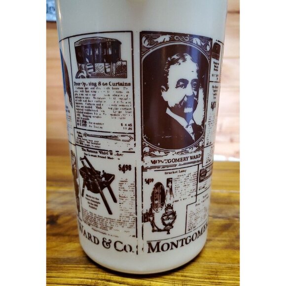 Vintage Montgomery Ward & Co. Tan and Brown 2 Quart Pitcher Advertising Catalog - Picture 7 of 13